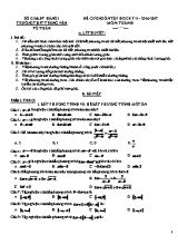 Đề cương ôn tập học kỳ II môn Toán Khối 10 - Năm học 2016-2017 - Trường THPT Trung Văn